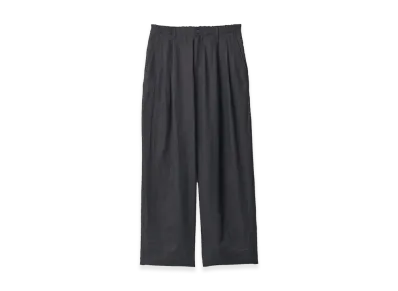 ssstein Light Linen Wide Easy Trousers "Black"