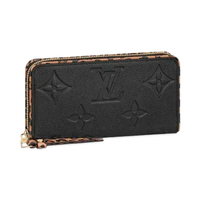 Louis Vuitton Zippy Wallet Wild At Heart Monogram Empreinte "Noir"