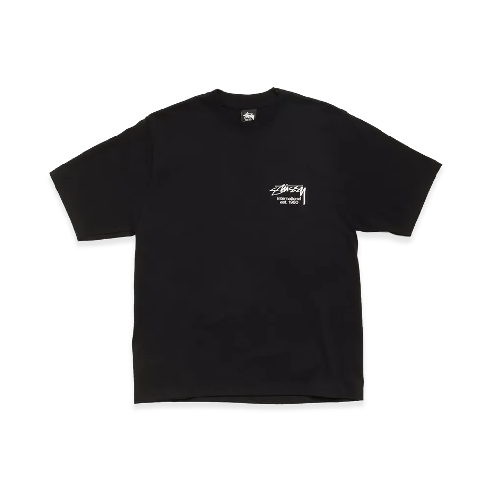 Stussy Dice Clock Tee "Black"