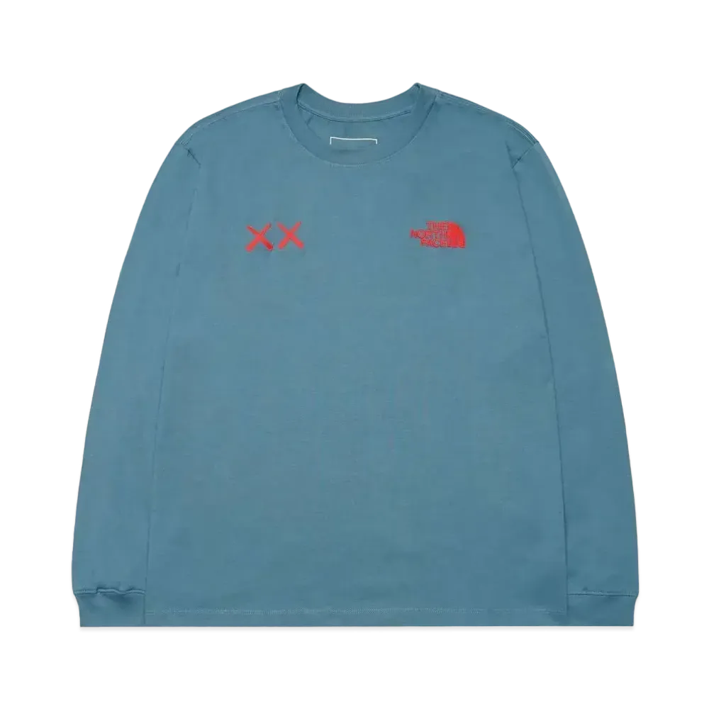The North Face Kaws L/S Tee "Mallard Blue"