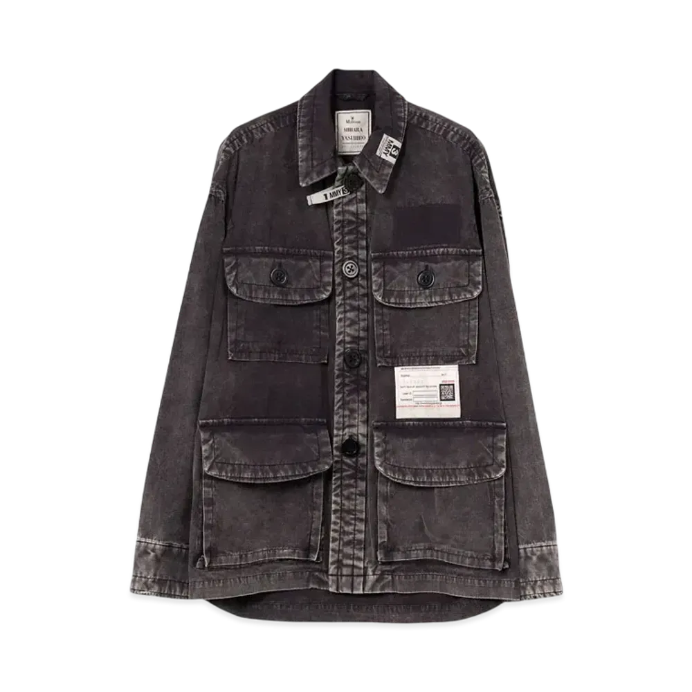 Maison MIHARA YASUHIRO Amateur Sewn Like Military Shirt "Black"