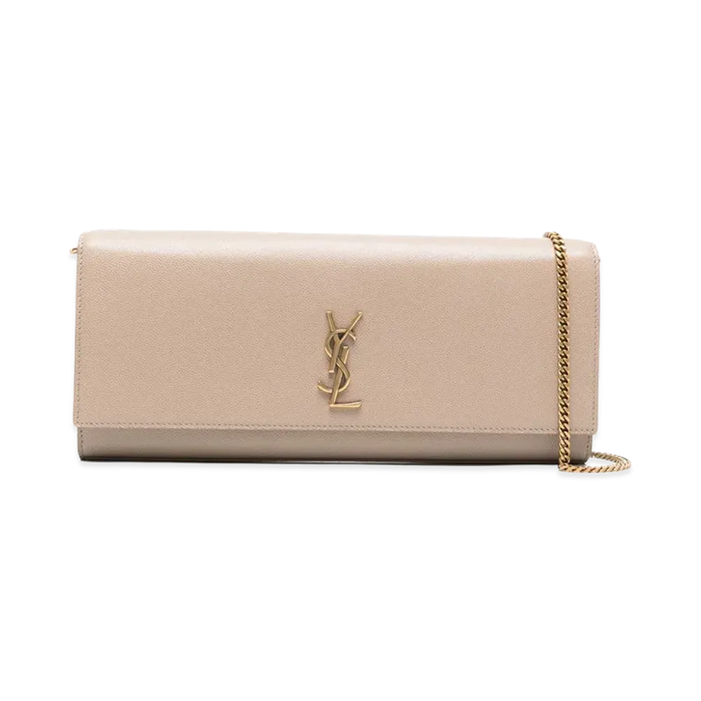 Saint Laurent Women's YSL Bo Kate Baguette "Beige"