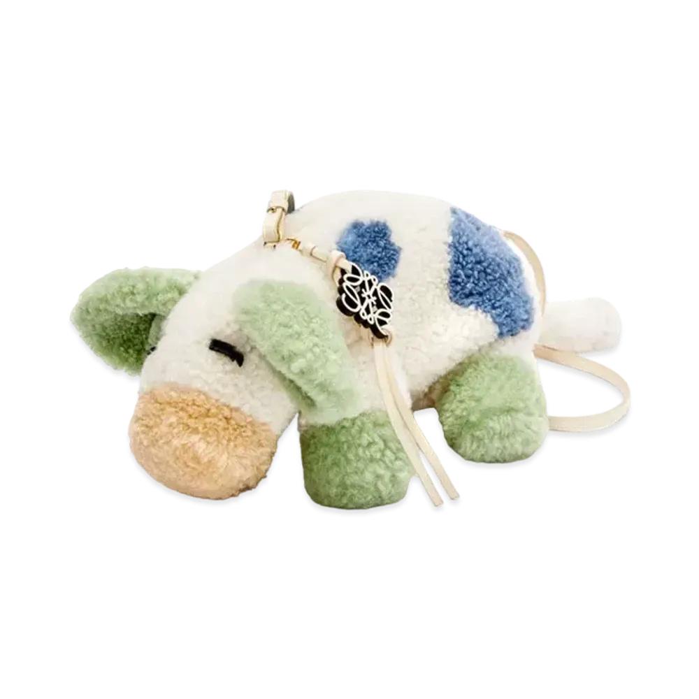 LOEWE x Howl's Moving Castle Cow Bag In Shearling "White"