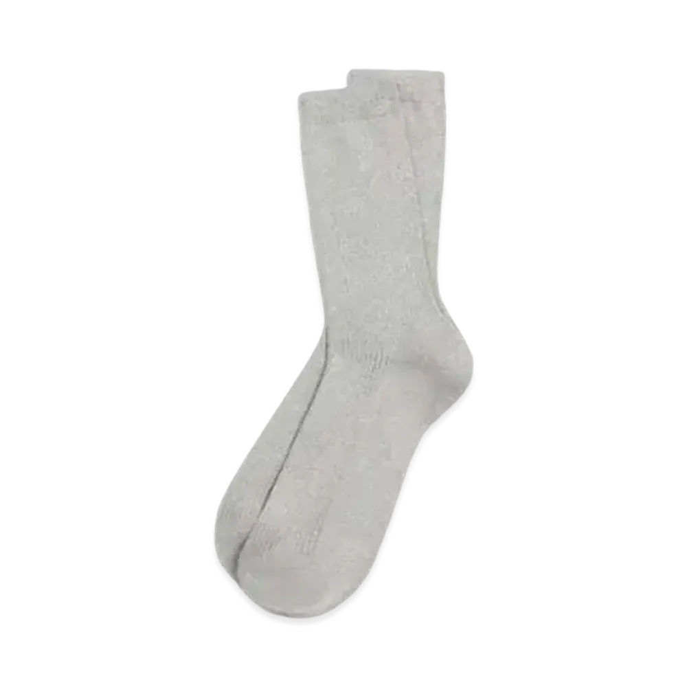 KENZO 'STAMP' Lurex Socks "Silver"