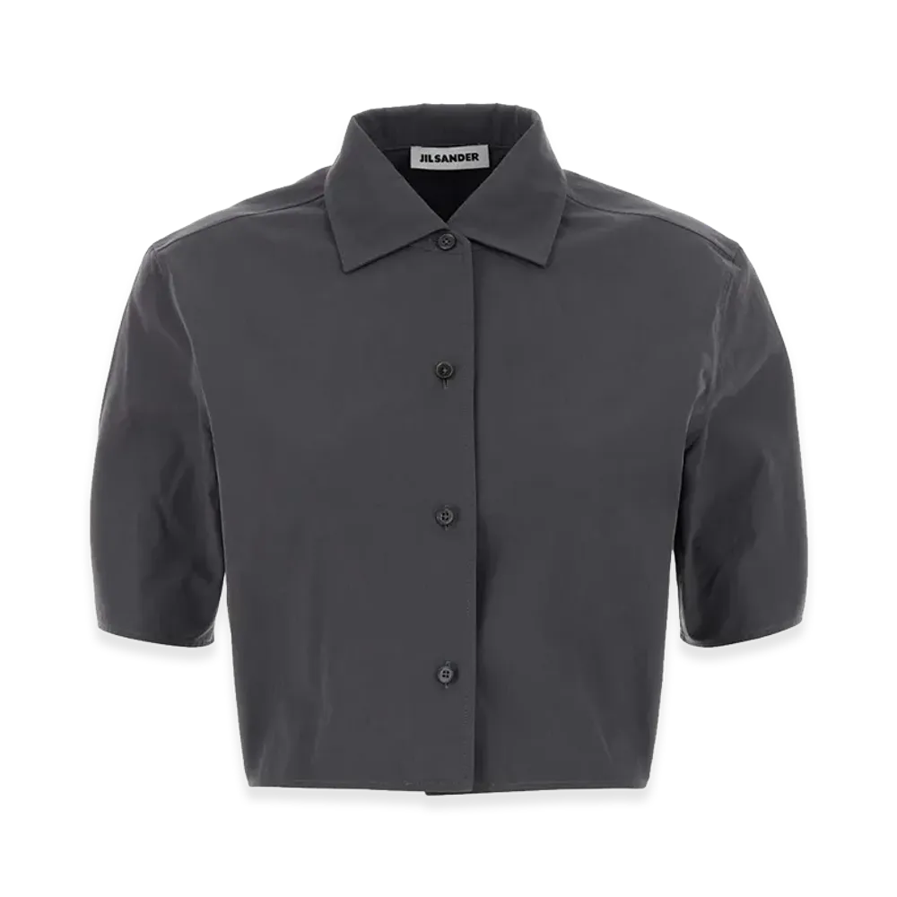 Jil Sander Women's Poplin Shirt "Dark Grey"