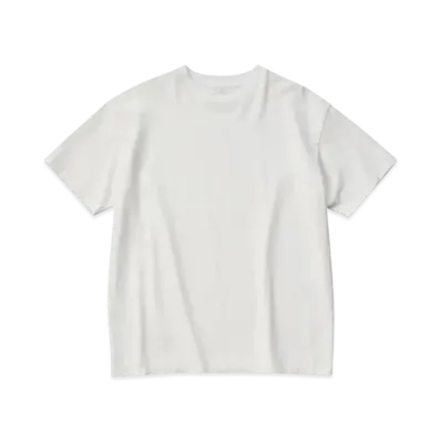 KURO 17/-Round Shape Dyed Tee "White"