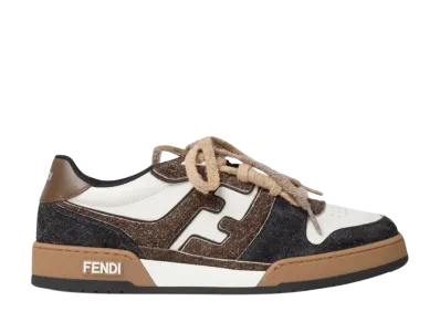 FENDI Match Sneaker "White/Brown"