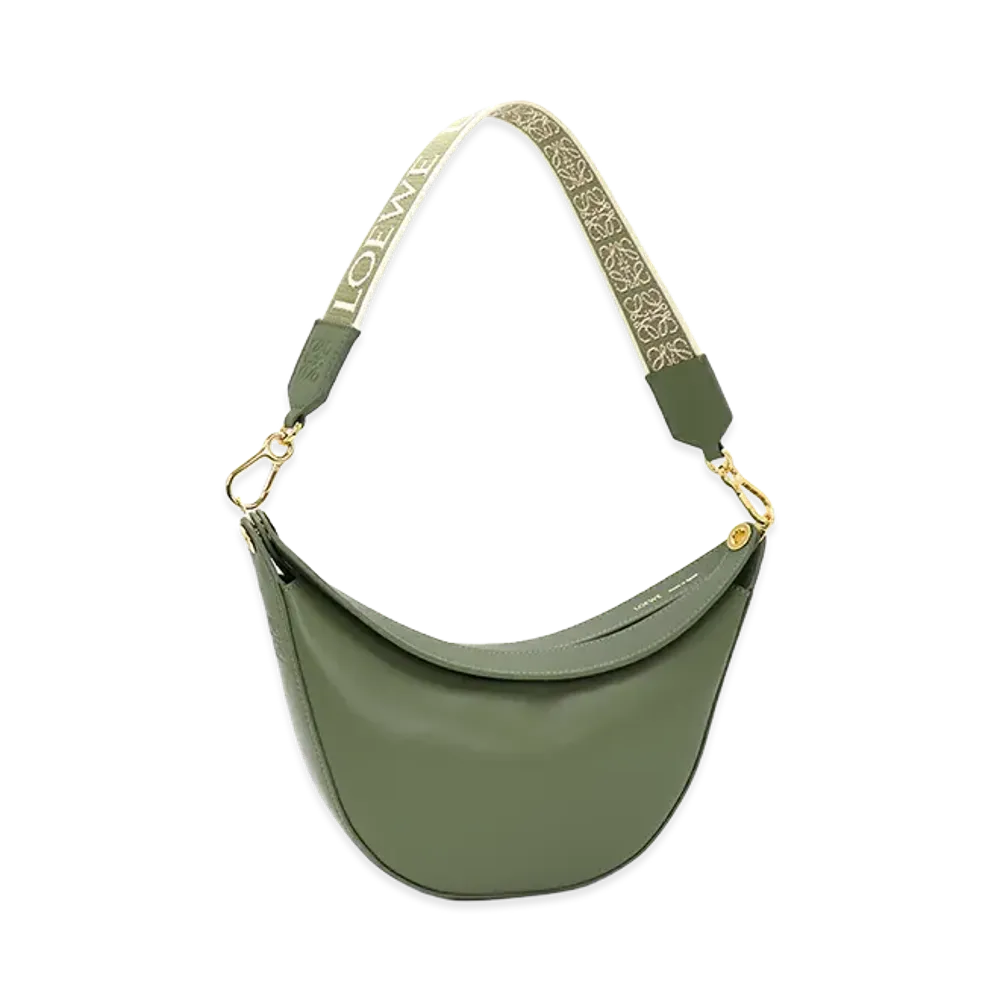 LOEWE Women's Shoulder Bag One Shoulder Luna Small "Avocado Green"