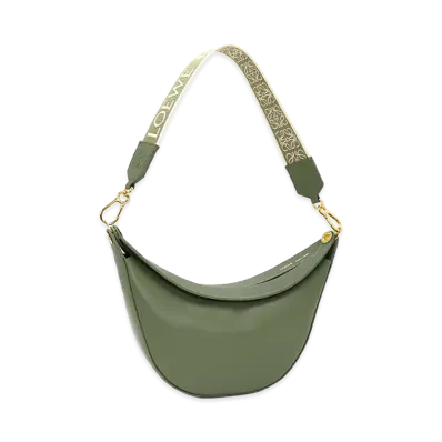 LOEWE Women's Shoulder Bag One Shoulder Luna Small "Avocado Green"