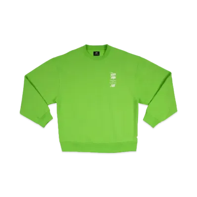 Patta × New Balance Family Crewneck Sweater "Fluoro Green"
