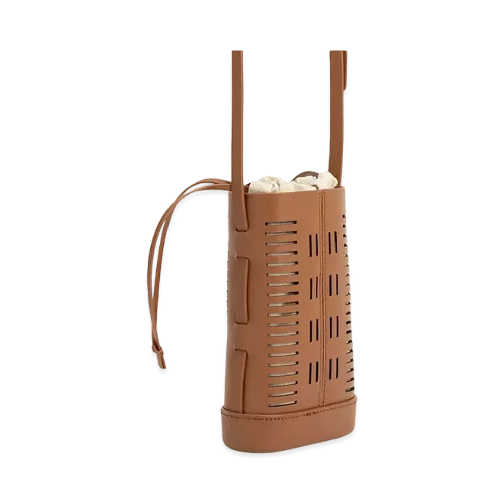 CHARLES & KEITH Delphi Cutout Phone Pouch "Tan"