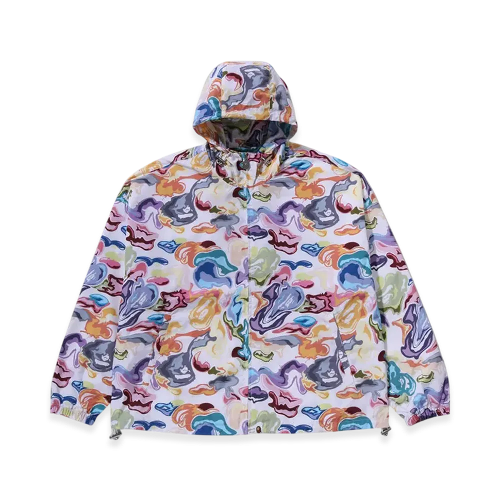 A BATHING APE Art Camo Hooded Jacket "White"