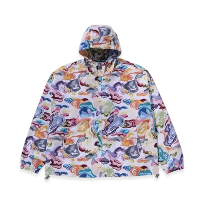 A BATHING APE Art Camo Hooded Jacket "White"