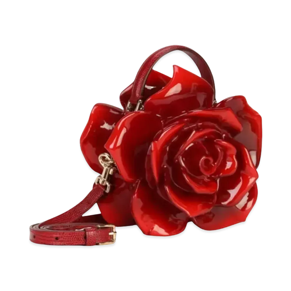Dolce&Gabbana Dolce Box Bag Paint Resin Rose "Red"