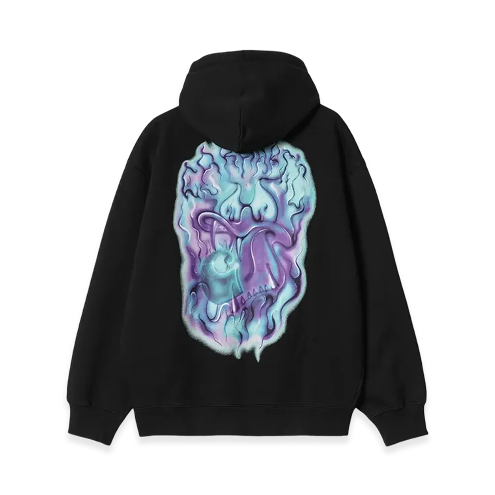 Carhartt WIP Hooded Babybrush Duck Sweatshirt "Black"