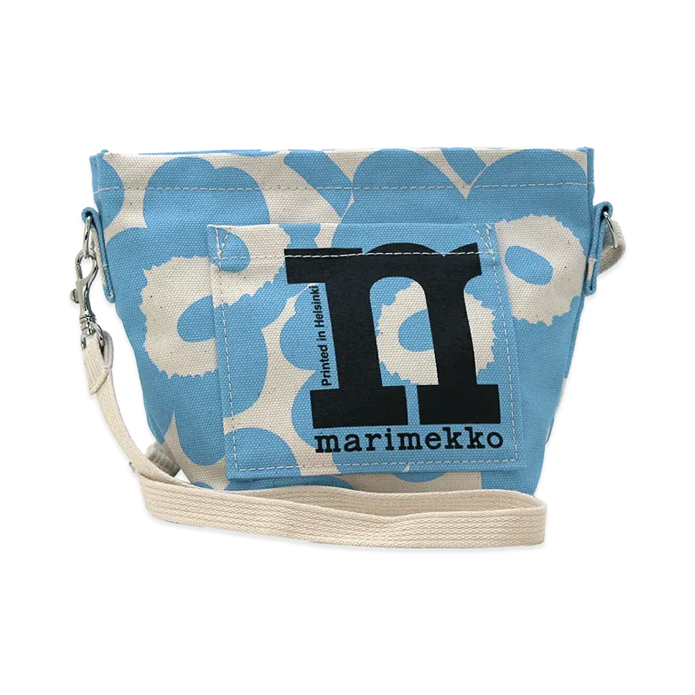 Marimekko Women's Shoulder Bag Mono Mini Crossbody Unikko "Cotton/Blue"