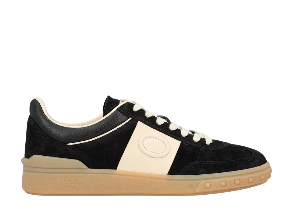 Valentino Garavani Women's Multicolor Suede Upvillage Sneakers "Black"