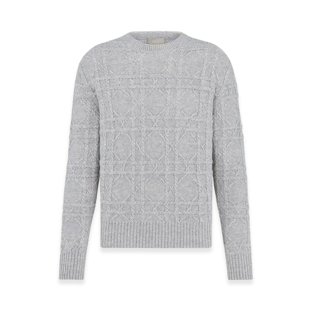 Dior Icons Cannage Sweater "Gray"