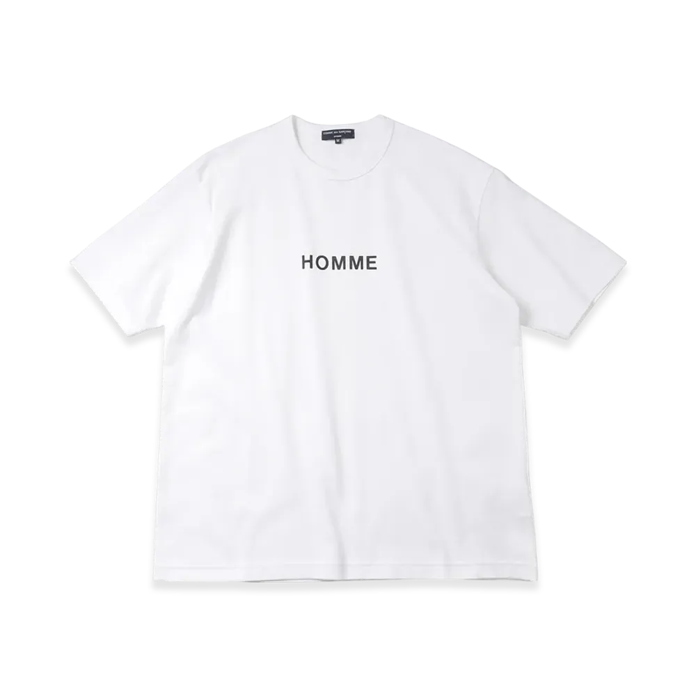 COMME des GARCONS HOMME Cotton Cotton Jersey Product Print T-shirt "White"