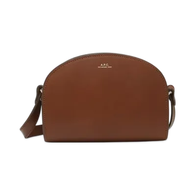 A.P.C. Sac Demi Lune Mini "Noisette"