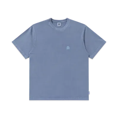 Black Eye Patch Pigment Dyed Small OG Label Tee "Navy"