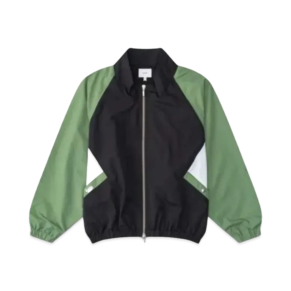 RHUDE Color Blocked Track Jacket "Black Green"