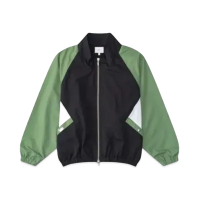 RHUDE Color Blocked Track Jacket "Black Green"