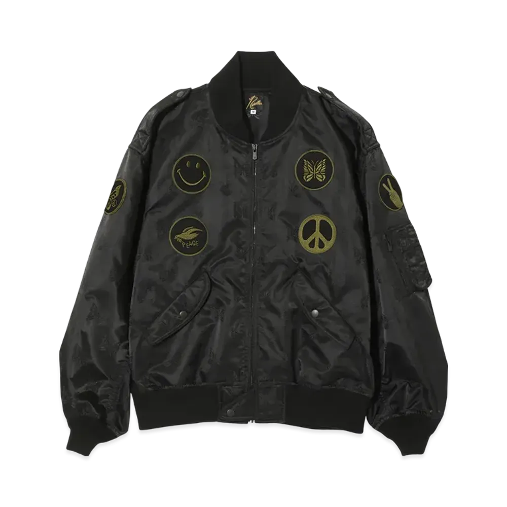 NEEDLES L2-B Jacket - Papillon Jq. Sateen "Black"