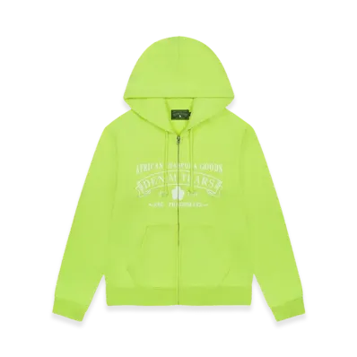 DENIM TEARS ADG Zip Hoodie "Lime"
