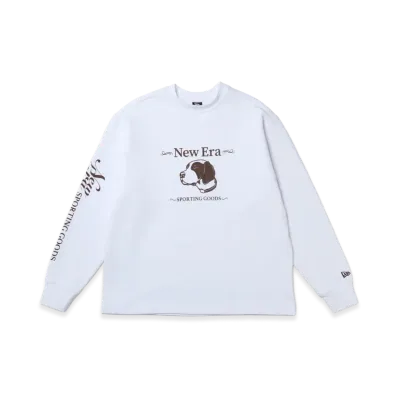NEW ERA OUTDOOR x Takayuki Ohashi L/S Waffle T-Shirt Dog "White"