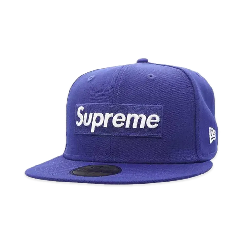 Supreme MLB Teams Box Logo New Era "Dark Royal"