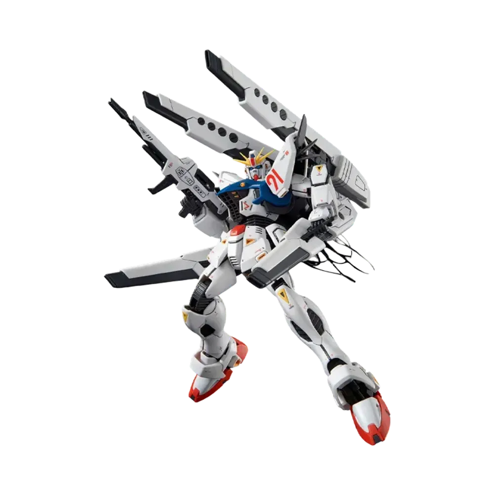 BANDAI "MASTER GRADE" -Mobile Suit Gundam F91 MSV- MG 1/100 GUNDAM F91 Ver.2.0 with Back Cannon & Twin Vesbar