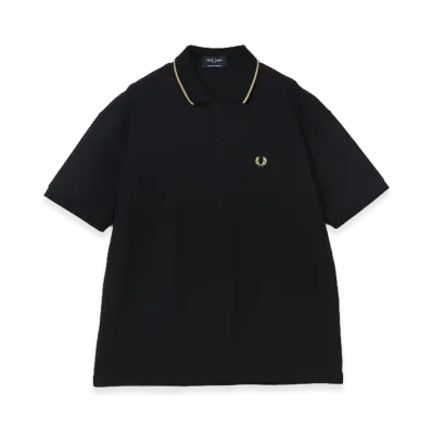 BEAMS x FRED PERRY Exclusive Relaxed Fit Pique Polo Shirt "Black"