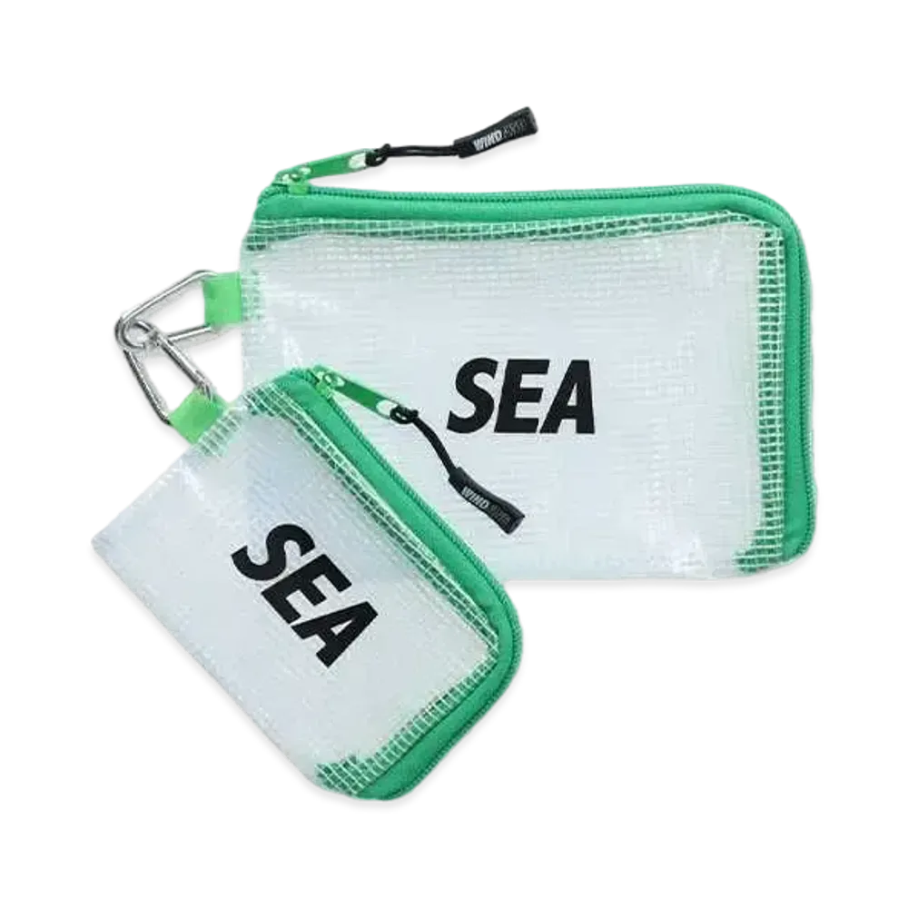 WIND AND SEA 2P Clear Pouch "Green"