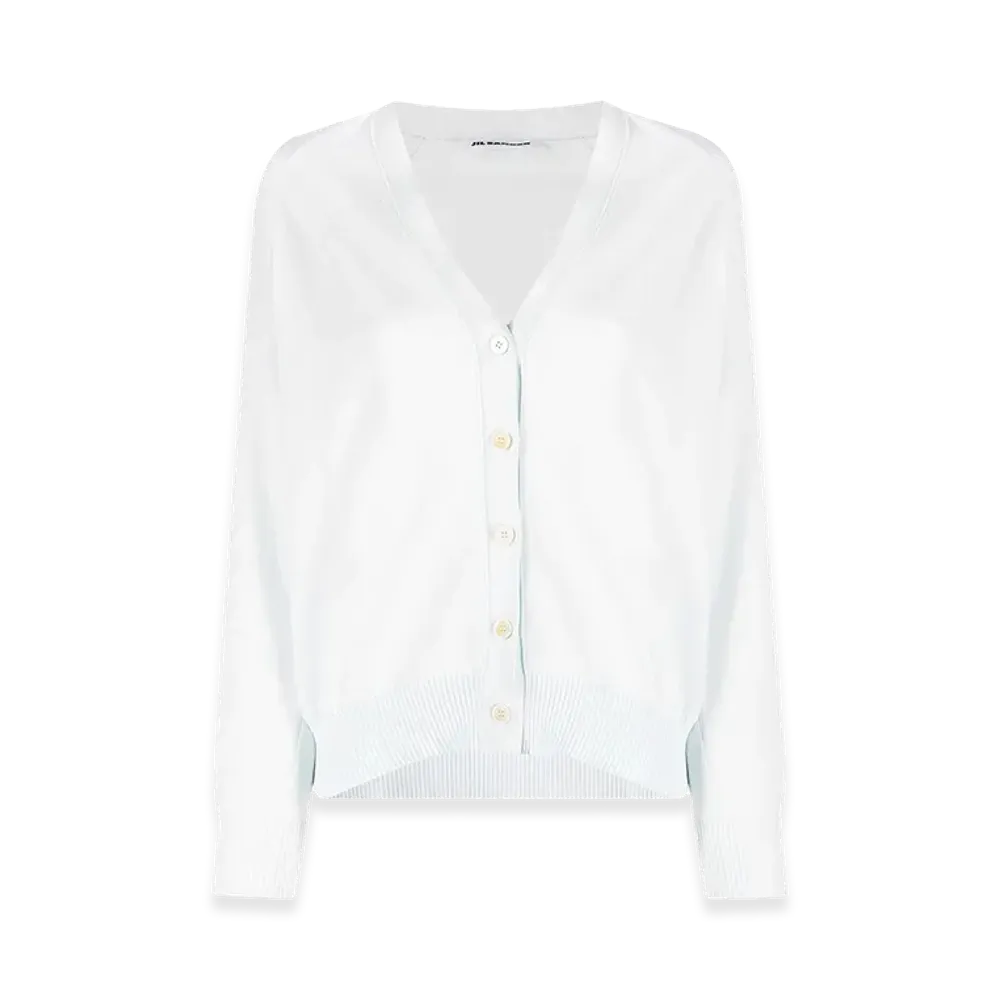 Jil Sander Women's V-Neck Cardigan "Blue"