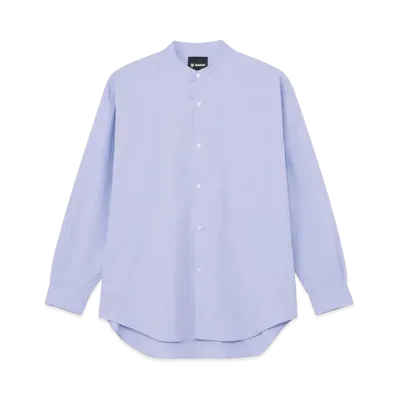 Goldwin Oversized Band Collar Shirt "Sax"