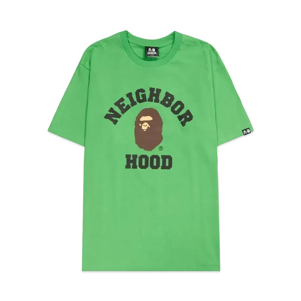 A BATHING APE x NEIGHBORHOOD Tee "Green"