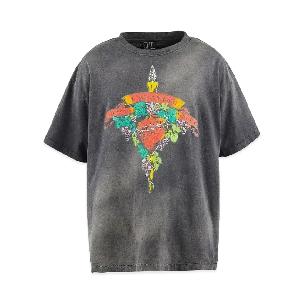 SAINT Mxxxxxx 24SS x LASTMAN Beating Short Sleeve T-Shirt "Black"