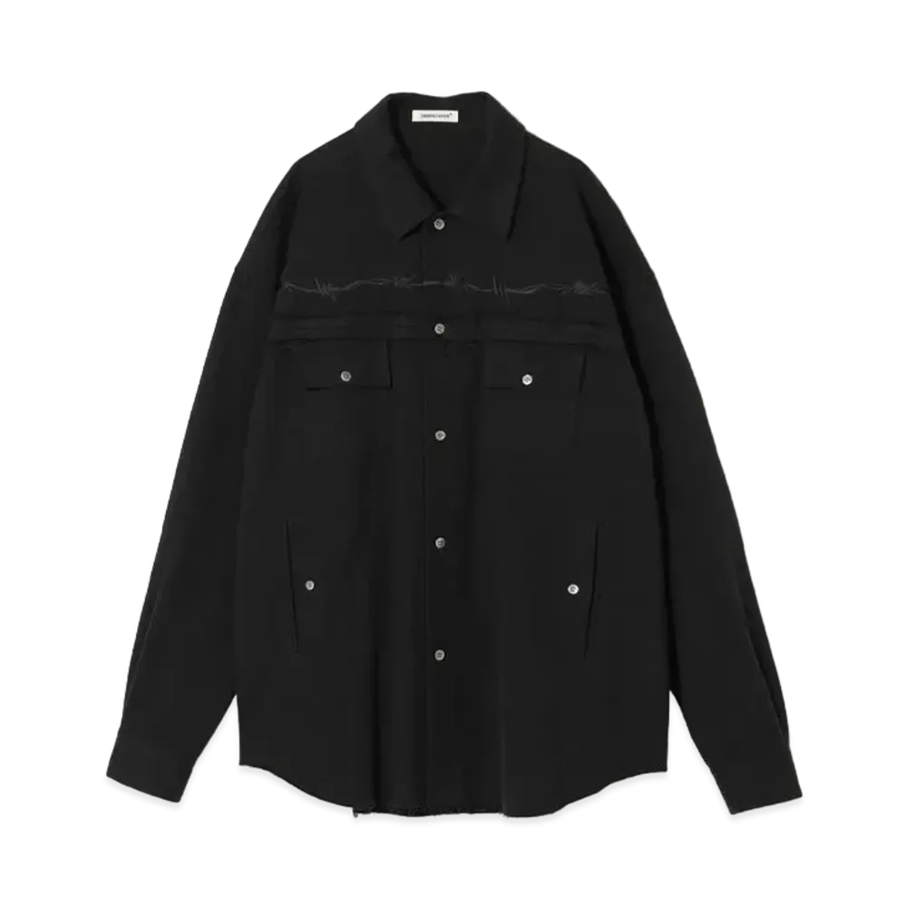 UNDERCOVER Cotton Wool Shirt "Black"