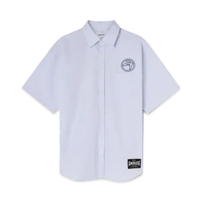 AMBUSH Striped Circle Amblem Shirt "Ballad Blue"