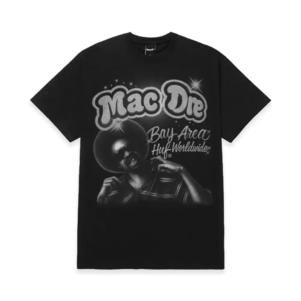HUF x Mac Dre Airbrush Tee "Black"