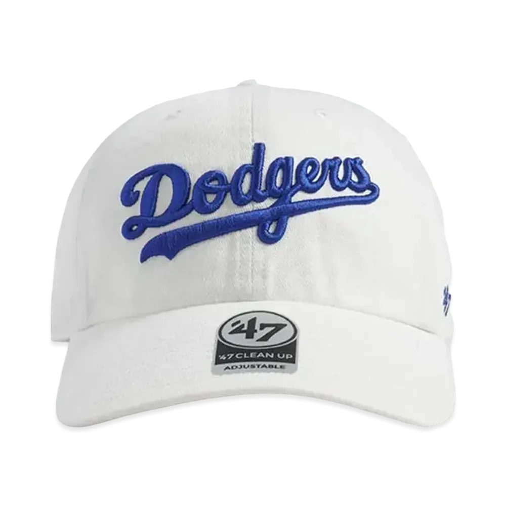 '47 Dodgers Script CLEAN UP "WHITE"