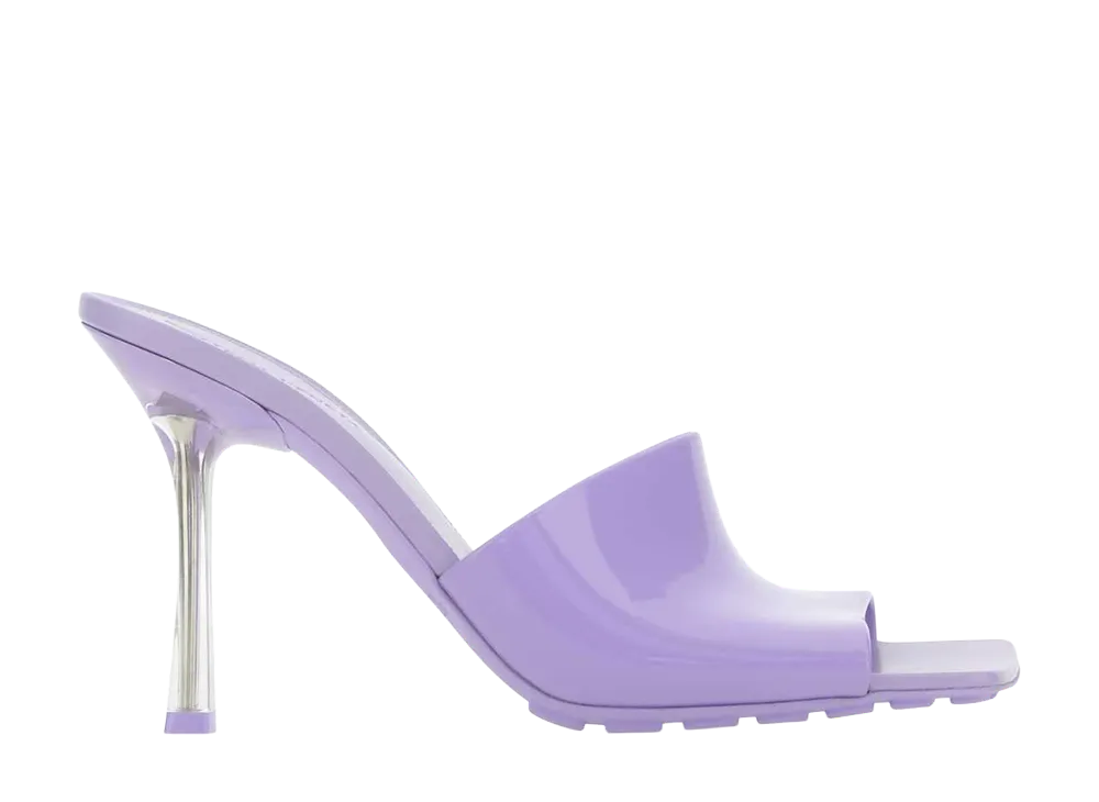 Bottega Veneta Women's PVC Stretch Mules "Lilac"