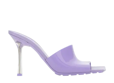 Bottega Veneta Women's PVC Stretch Mules "Lilac"