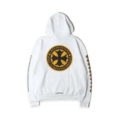 Chrome Hearts CH Plus Circle Logo Hoodie "White"