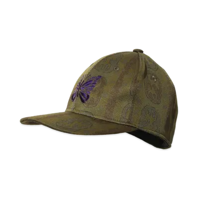 NEEDLES Baseball Cap - Poly Jacquard "Olive"