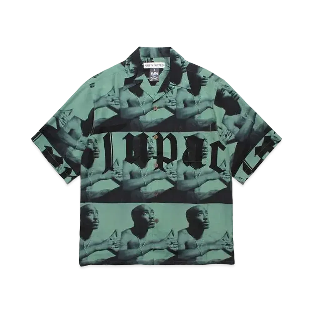 WACKO MARIA x 2PAC / Hawaiian Shirt "Green"