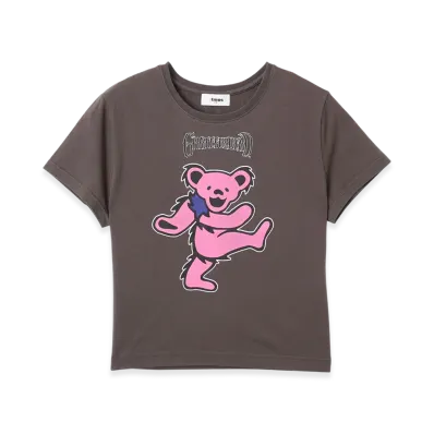 atmos pink x Grateful Dead Mini T-shirt "Charcoal"
