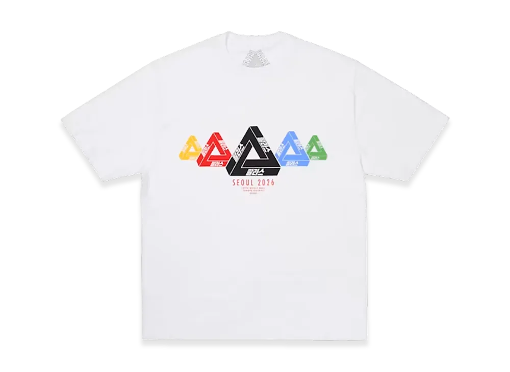 PALACE JAMSIL Seoul 3 World Tri T-Shirt "White"