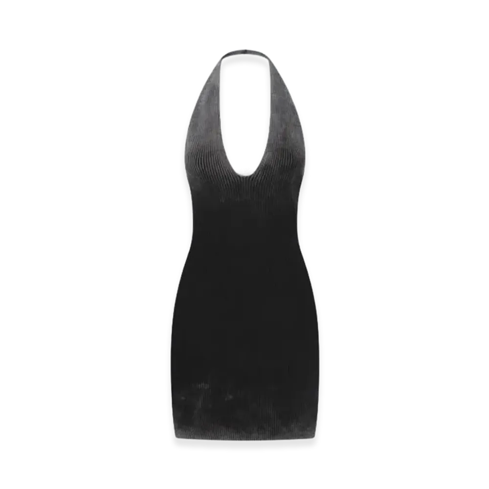 Diesel Women's Cotton Mini Dress "Black"